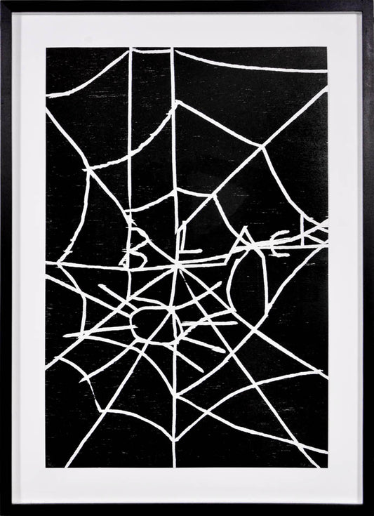 Complete with childlike stick figures and crudely scrawled texts, Shrigley paintings speak to the paranoid fantasies and everyday pathos of adulthood.