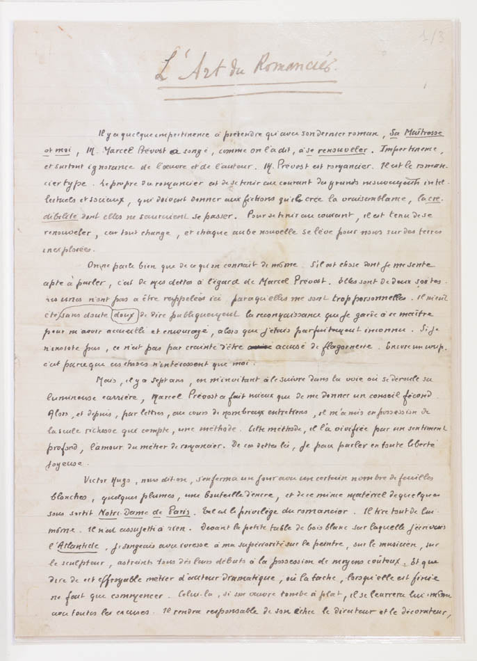 With an original drawing by Blobel-Riche and manuscript essay from Pierre Benoit.