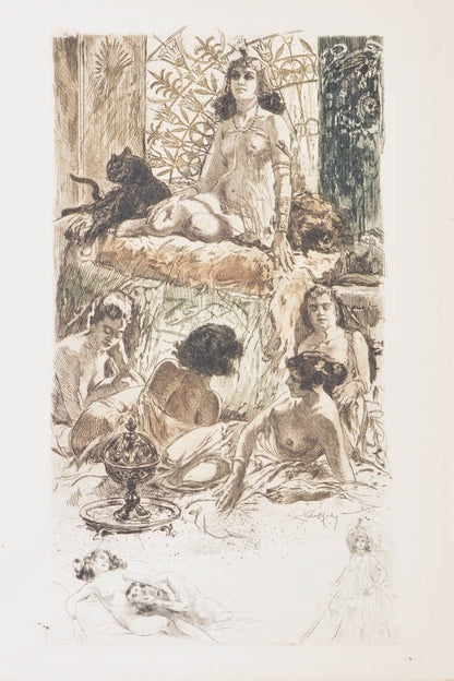 With an original drawing by Blobel-Riche and manuscript essay from Pierre Benoit.