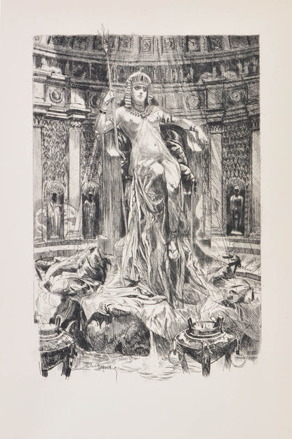 With an original drawing by Blobel-Riche and manuscript essay from Pierre Benoit.