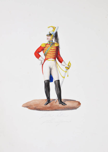 Album of fine watercolours sof Rome and Naples each igned by Ruspi. 