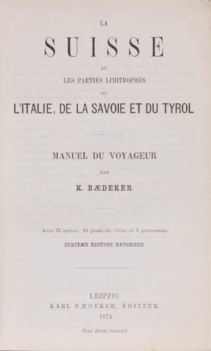 Suisse was the longest series in French, consisting of thirty editions starting in 1852 and ending in 1928.