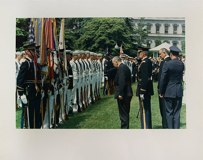 An important album relating to the Wilson's visit to the US during Johnson's presidency;  comprising roughly 70 photographs.