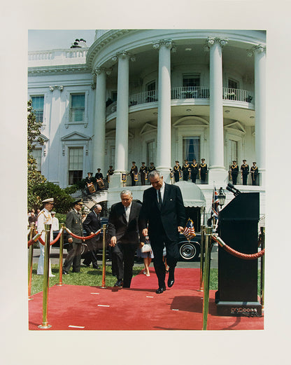 An important album relating to the Wilson's visit to the US during Johnson's presidency;  comprising roughly 70 photographs.
