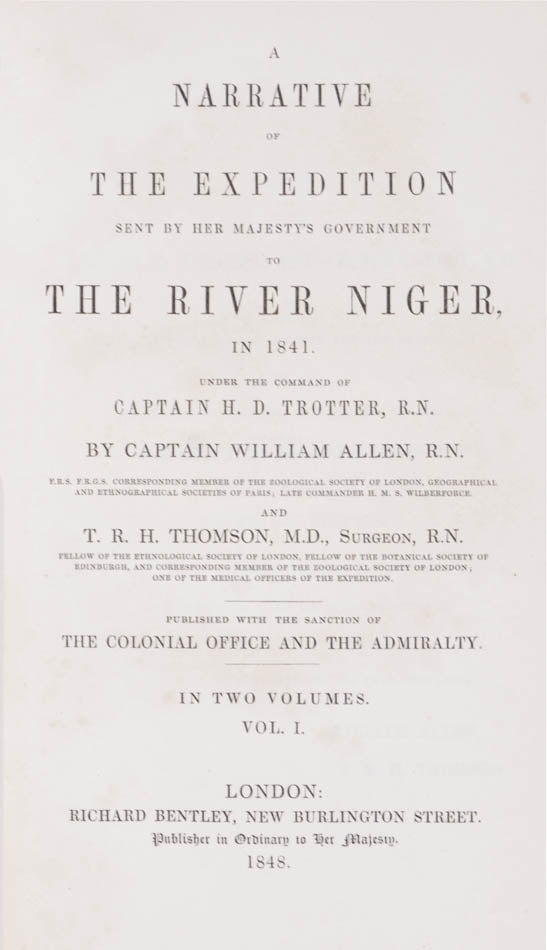 Firstly, to work towards the suppression of the slave trade by negotiating anti-slavery treaties, and to explore the course of the River Niger. 