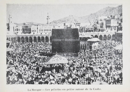 Scarce historical account account of the pilgrimage to Mecca illustrated with seven photographic plates.