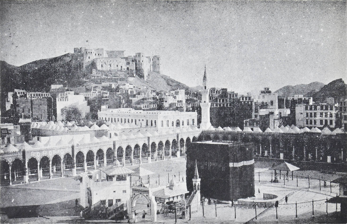 Scarce historical account account of the pilgrimage to Mecca illustrated with seven photographic plates.
