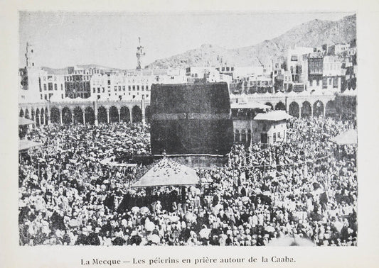 Scarce historical account account of the pilgrimage to Mecca illustrated with seven photographic plates.