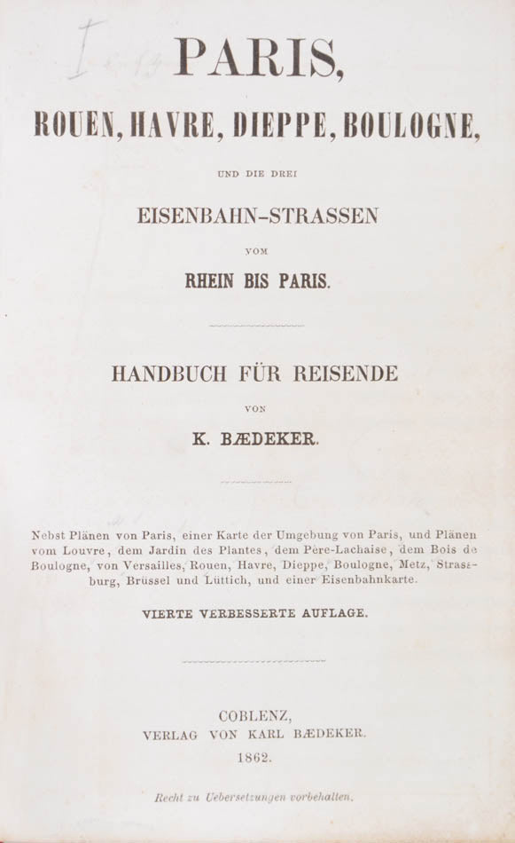 This excellent copy with rare publisher's slip  was issued in February 1862.
