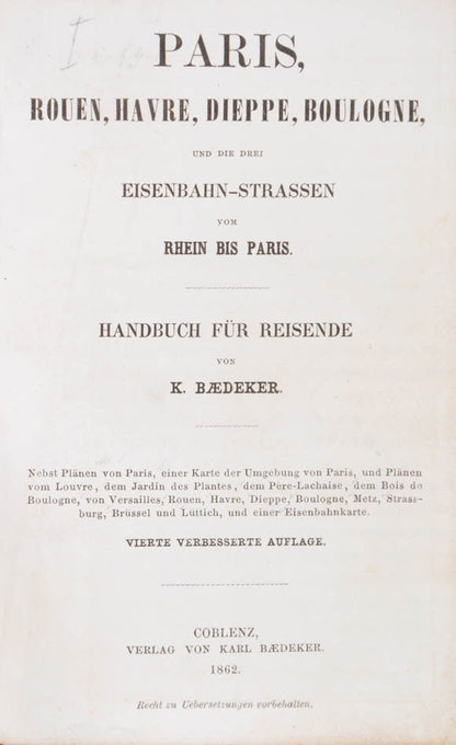 This excellent copy with rare publisher's slip  was issued in February 1862.